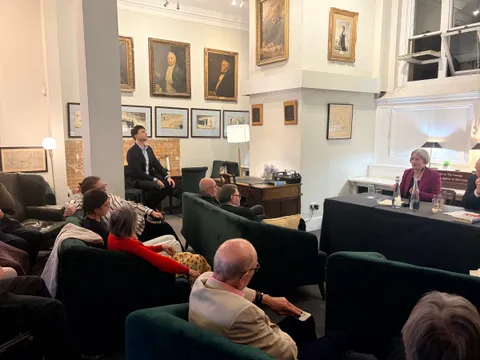 Members and guests in the Lounge at the National Liberal Club