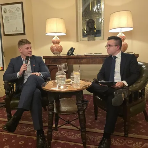 Councillor Carl Cashman at the National Liberal Club